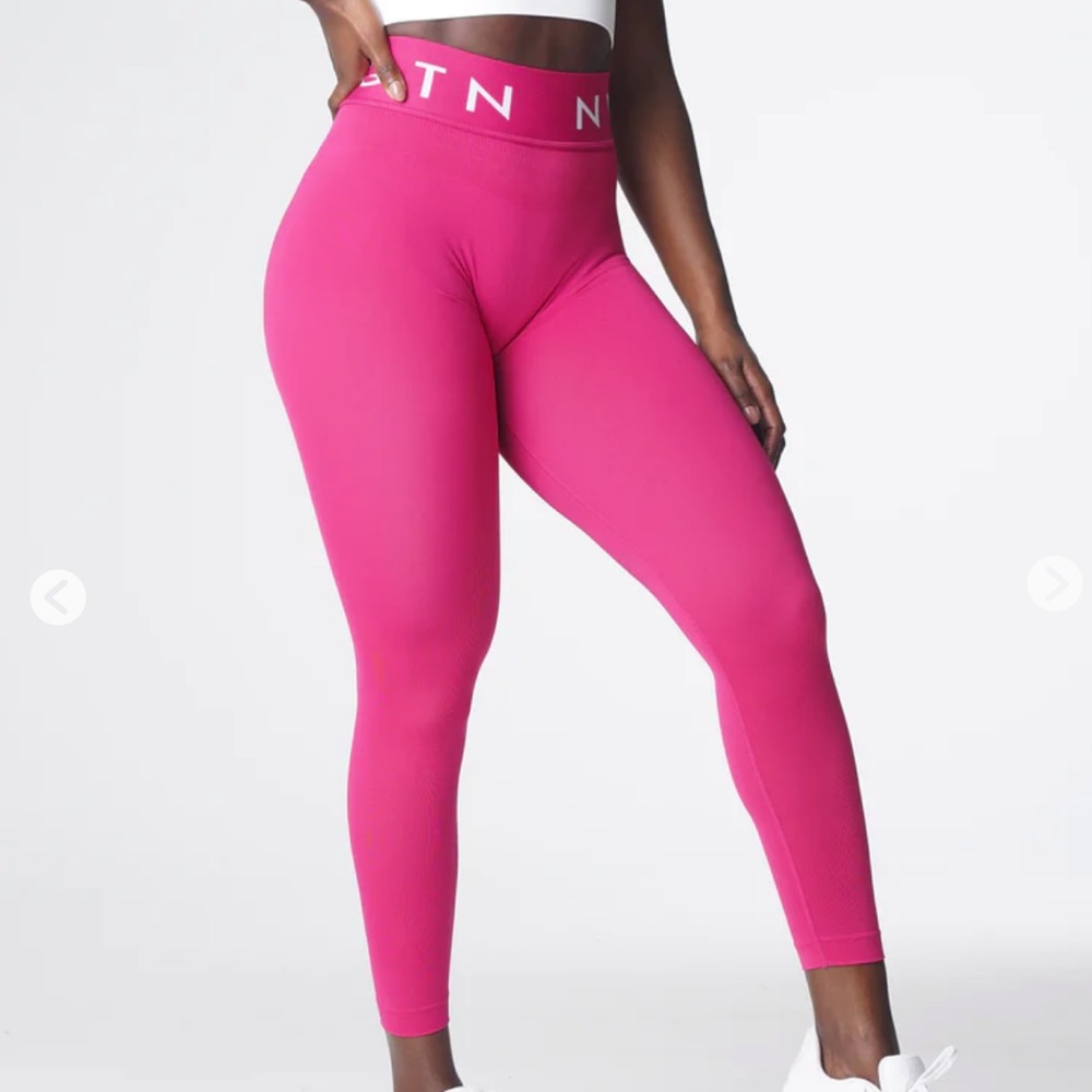 NVGTN Sport Seamless leggings. Size Small. Color “Cosmo”/dark pink.